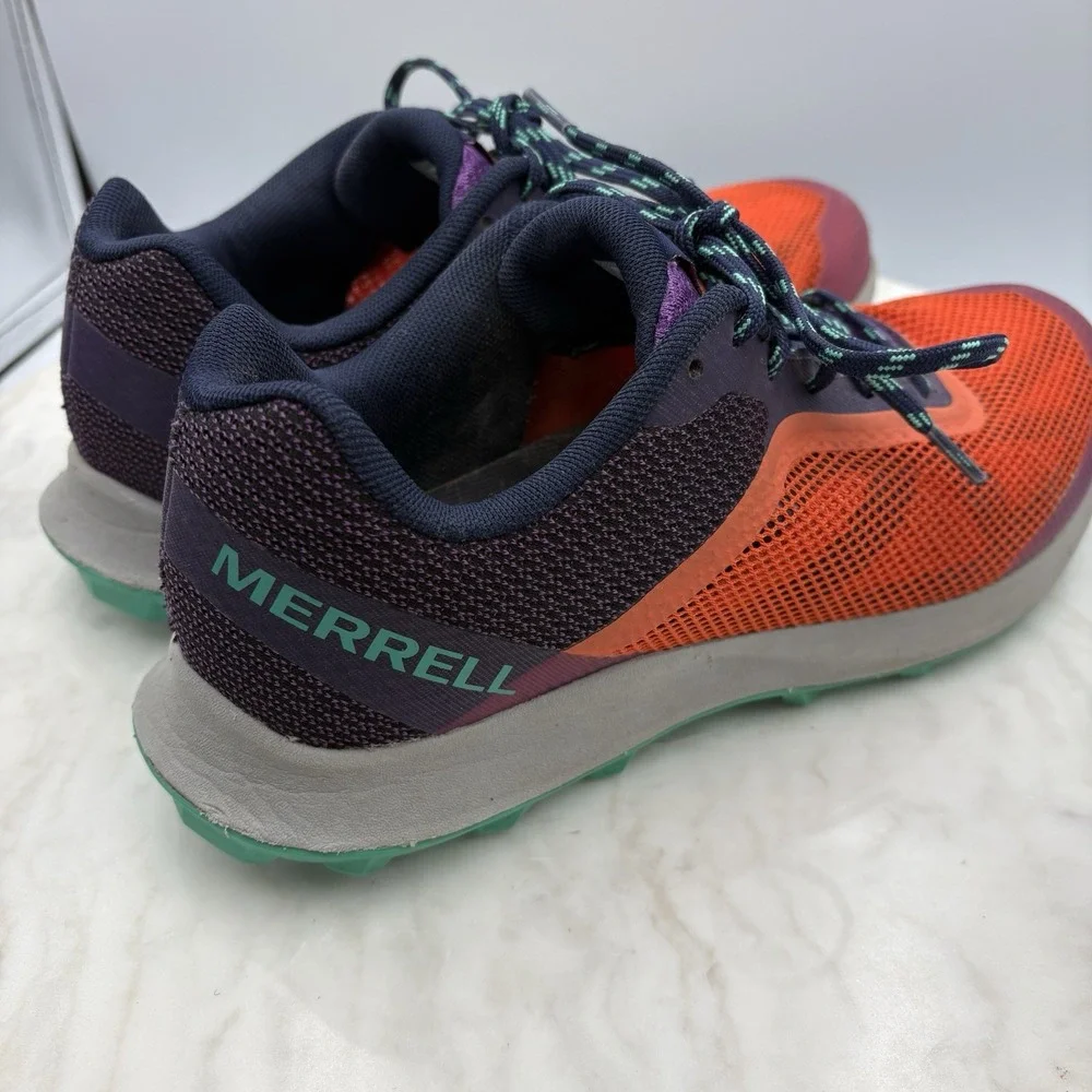 Merrell Trail Hiking Sneaker VIBRAM Purple Orange Bright Women's‎ 8.5 Gorpcore